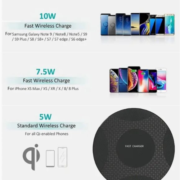 LCF Ultra-Thin 10-15Watt Desktop Fast Charging Multifunctional Wireless Charger - Picture 6 of 8